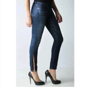 J BRAND The Deal Skinny Leg Y2K Low Rise Zipper Ankle Crop Denim Jeans Size 27